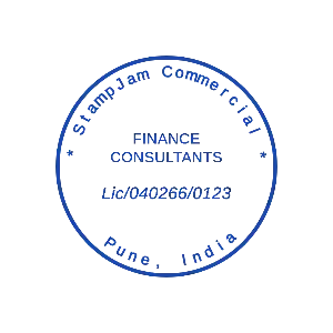 circle digital seal for finance company stamp designs