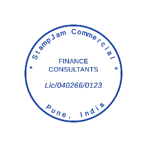 round digital seal for finance company stamp designs