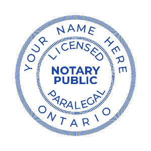 notary public licensed paralegal stamp usa