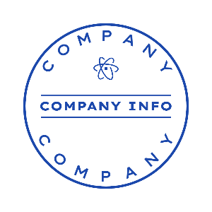 company round stamp blue uk