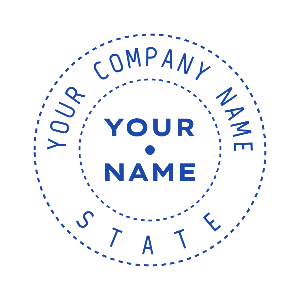 Create Corporate Company Seal Stamps Custom Templates Available