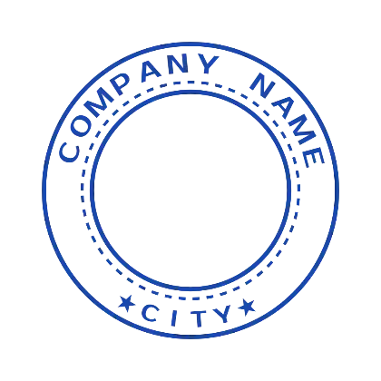 round stamp design for company