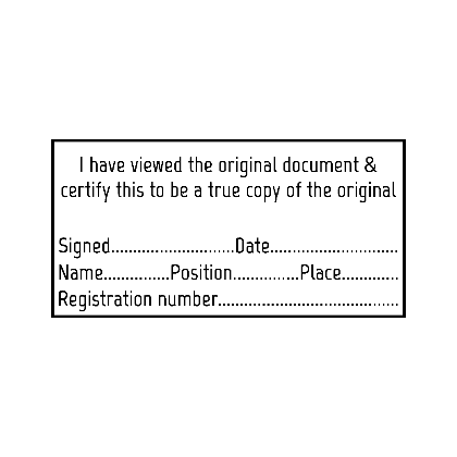 rectangle black stamp design for company
