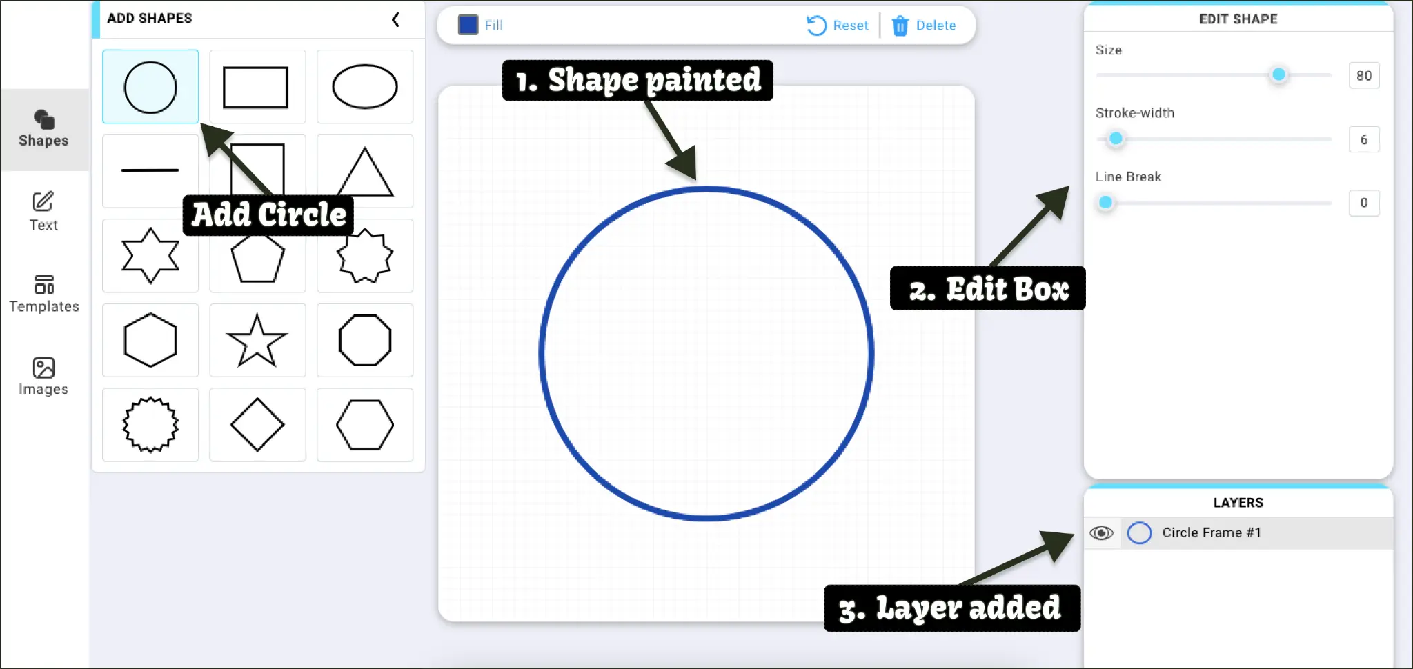 how to make a stamp online with stampjam app layout 2