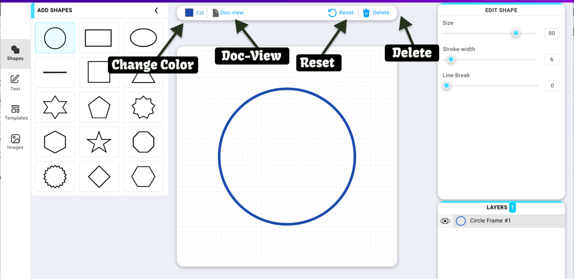 how to make a stamp online with stamp jam Tool-bar